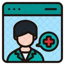 Online Medical Consultation Online Doctor Telemedicine Icon