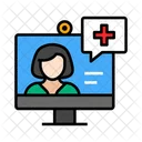 Help Online Medical Service Online Medical Help Icon