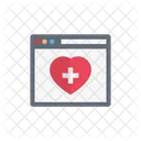 Webpage Browser Medical Icon