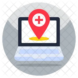 Online Medical Location  Icon