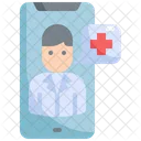 의료 컨설턴트 스마트폰 아이콘