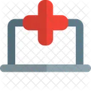 Krankenhaus Laptop Symbol