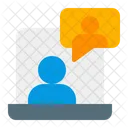 Online-Meeting  Symbol