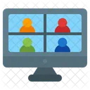 Online Meeting Video Call Video Conference Icon