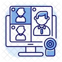 Webcam Online Meeting Icon