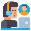 Online Meeting Video Call Video Conference Icon