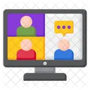 Online Meeting Meeting Video Call Icon