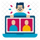 Online Meeting Meeting Video Call Icon