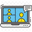 Online Meeting  Icon