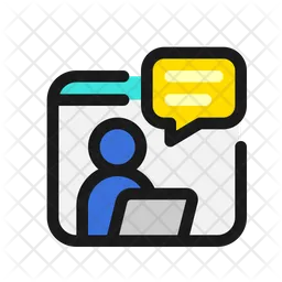 Online Meeting  Icon