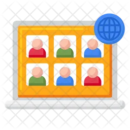 Online Meeting  Icon