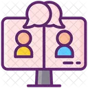 Online Meeting Video Conference Video Call Icon