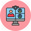 Online Meeting  Icon
