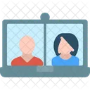 Online Meeting Video Call Call Icon