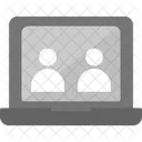 Online Meeting Call Conference Icon