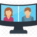 Online Meeting Communication Zoom Icon