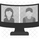 Online Meeting Communication Zoom Icon