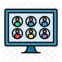 Video Call Meeting Video Conference Icon