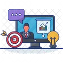 Online Meeting Icon Vector Icon
