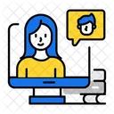 Online Meeting Video Call Meeting Icon