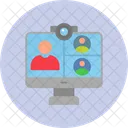 Online Meeting  Icon