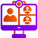 Online Meeting  Icon