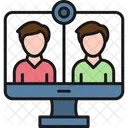 Online Meeting  Icon
