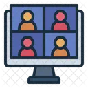 Online Meeting  Icon
