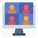 Online Meeting  Icon