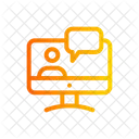 Online Meeting Chat Meeting Icon