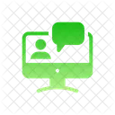 Online Meeting Chat Meeting Icon