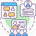 Networking Online Meetup Icon