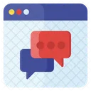 Online Message Online Communication Webchat Icon