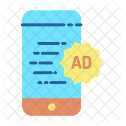 Online Mobile Advertising  Icon