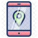 Online Mobile Location Online Location App Map Pin Icon