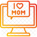 Online Mom Message  Icon