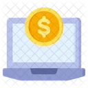 Online Money Money Laptop Icon