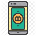 Online Money Bitcoin Cryptocurrency Online Money Bitcoin Icon