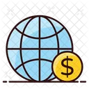 Online Money Online Earnings Global Money Icon