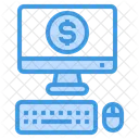 Computer Money Business Icon