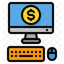 Computer Money Business Icon