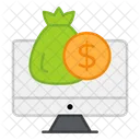 Online Money Online Cash Online Dollar Icon