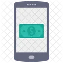 Online Money Mobile Banking Dollar Icon