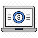 Online Money Online Investment Online Dollar Icon