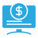Online Money Online Payment Screen Icon