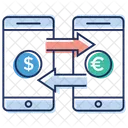 Online Money Conversion Mobile Transection Online Transaction Icon