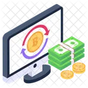 Money Flow Online Money Exchange Currency Conversion Icon