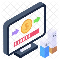 Online Money Flow  Icon