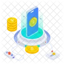 Online Money Earning Income Icon