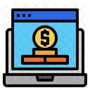 Online Money Investment  Icon